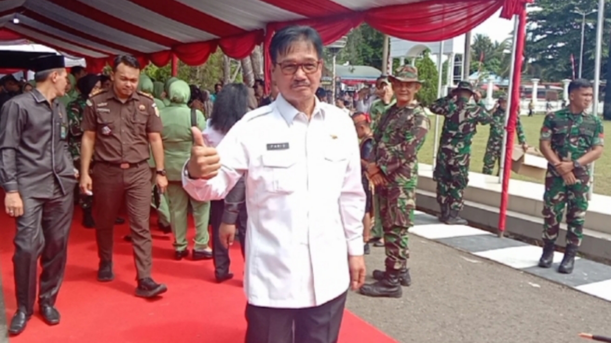 Ketua DPRD Barsel Hadiri Penutupan TMMD ke-124, Dukung Sinergi TNI dan Pemda