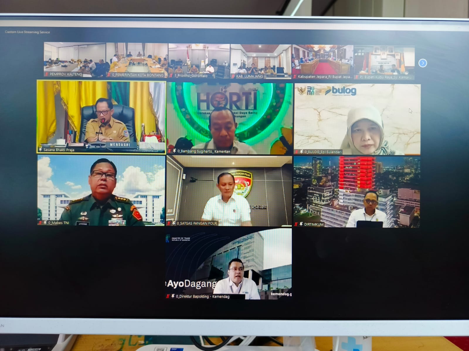 Asisten Ekbang Sri Widanarni Hadiri Rakor Pengendalian Inflasi Daerah