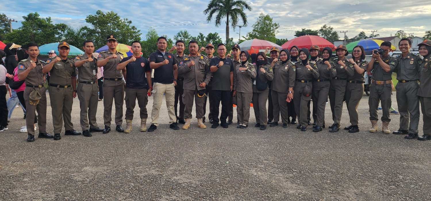 Satpol PP Prov. Kalteng Menjaga Ketertiban dan Kelancaran Kegiatan Gubernur Kunker ke Kabupaten Barito Utara