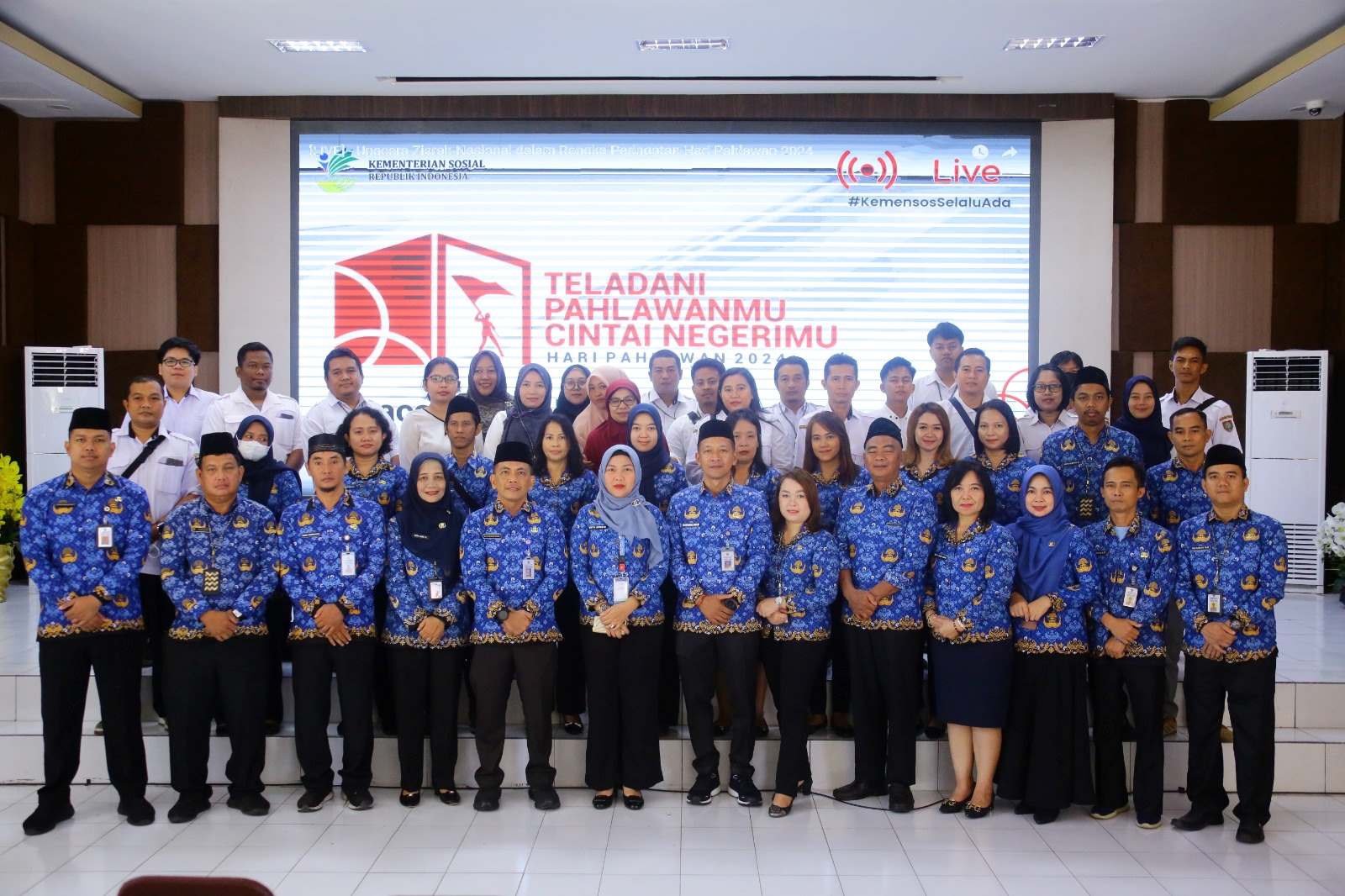 Dinas PMD Ikuti Ikuti Upacara Ziarah Nasional