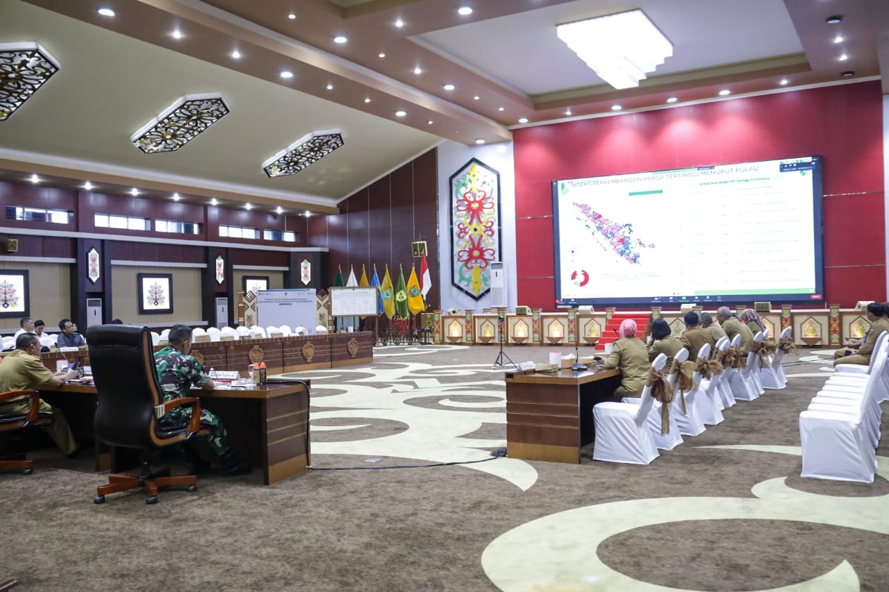 Sekda Prov. Kalteng Hadiri Rakor Pengendalian Inflasi Daerah yang Dipimpin Oleh Mendagri RI