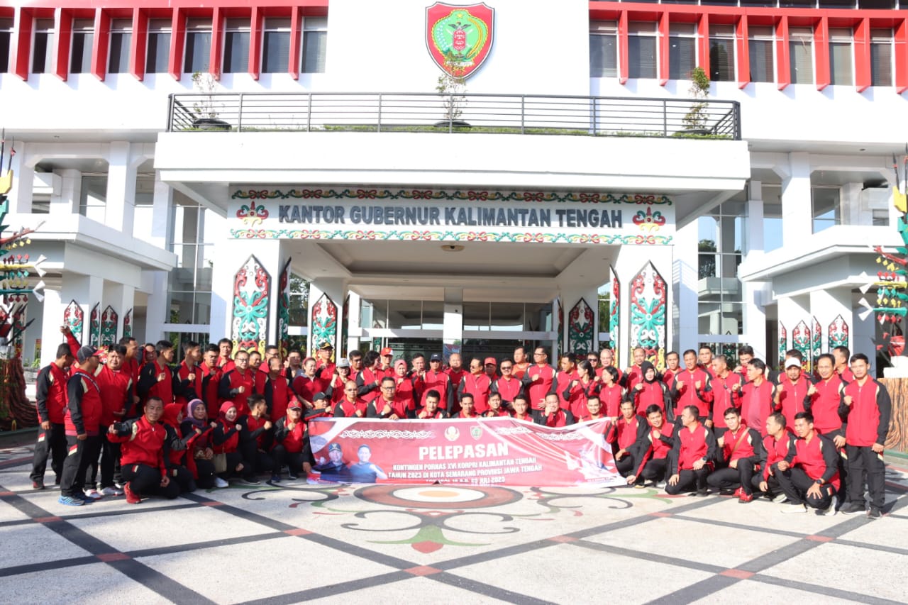 Sekda Nuryakin Berharap Kontingen Kalteng Bisa Tampil Dengan Penuh Semangat dan Optimal Serta Membawa Harum Nama Baik Kalteng