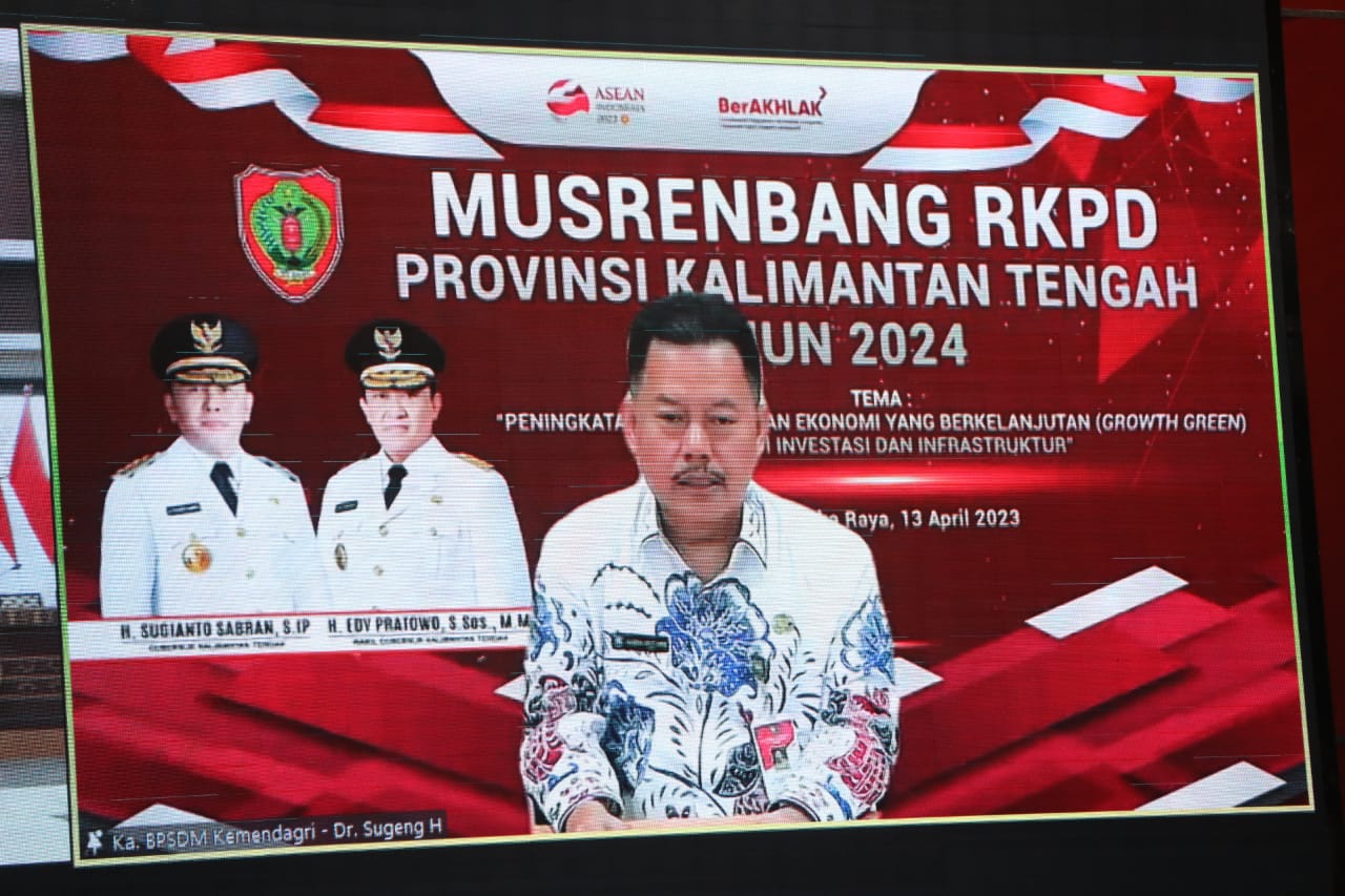 Wagub Kalteng Edy Pratowo Buka Musrenbang Prov. Kalteng Dalam Rangka Penyusunan RKPD Tahun 2024