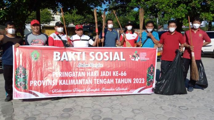 Disperkimtan Prov. Kalteng  Laksanakan Bakti Sosial Dalam Rangka Peringati Hari Jadi ke-66 Prov. Kalteng Tahun 2023