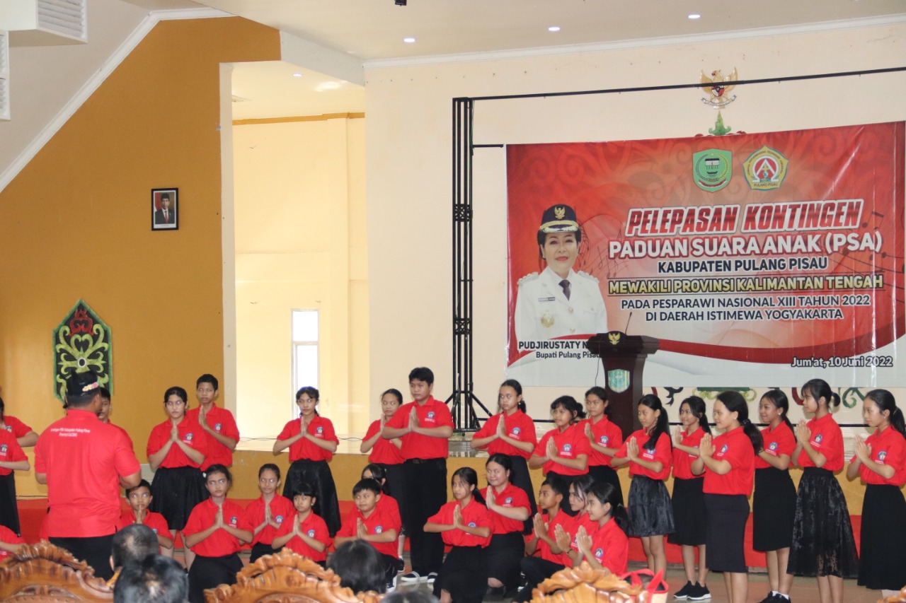 Bupati Pulang Pisau Hadiri Kegiatan Pelepasan Kontingen PSA Kab. Pulang Pisau