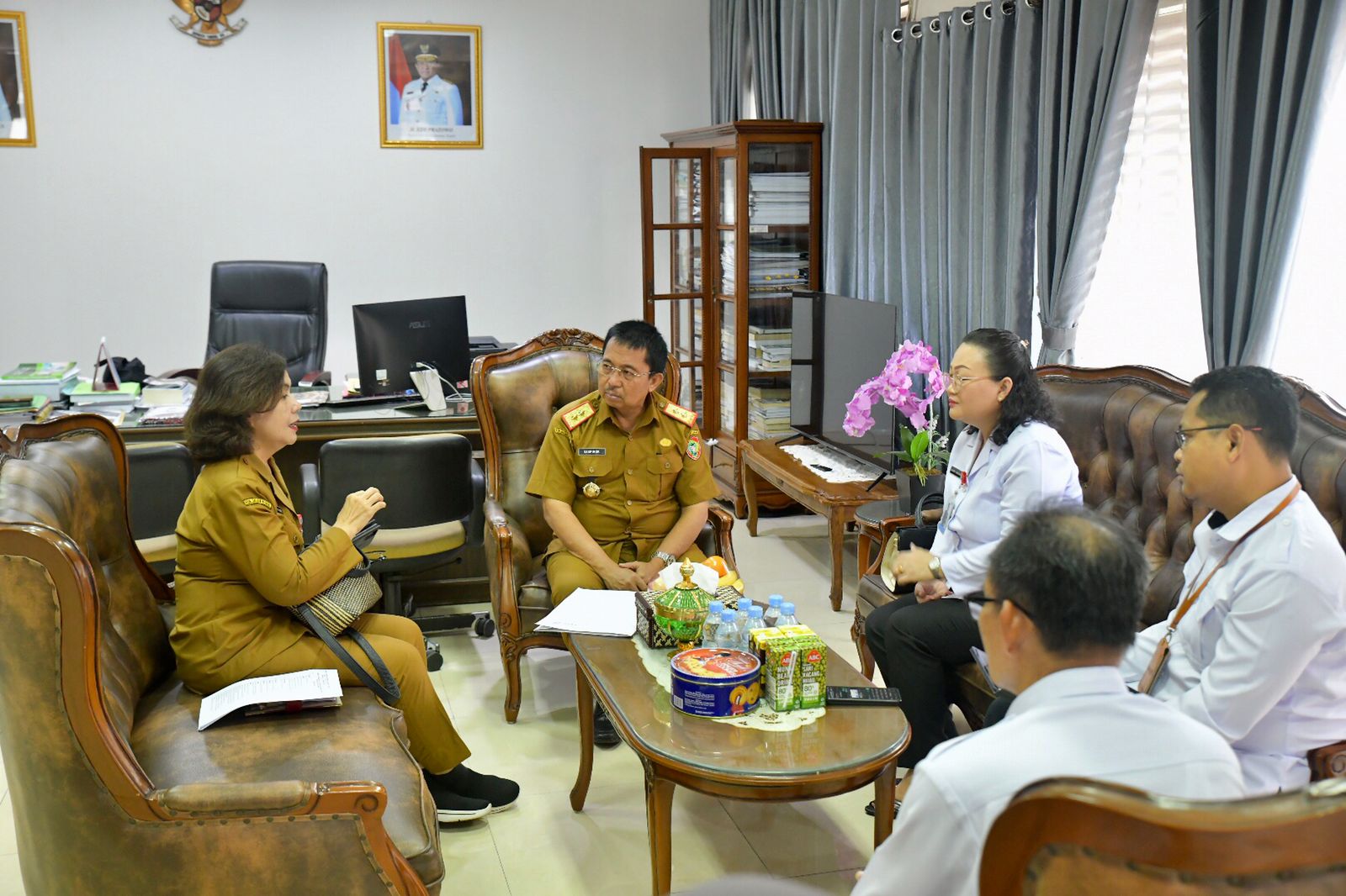 Dalam Audiensi, Kepala Bappedalitbang Menyatakan Koordinasi ini Dalam Rangka Memantapkan Rencana Aksi yang Berkenaan Dengan Percepatan Penurunan Stunting di Kalteng