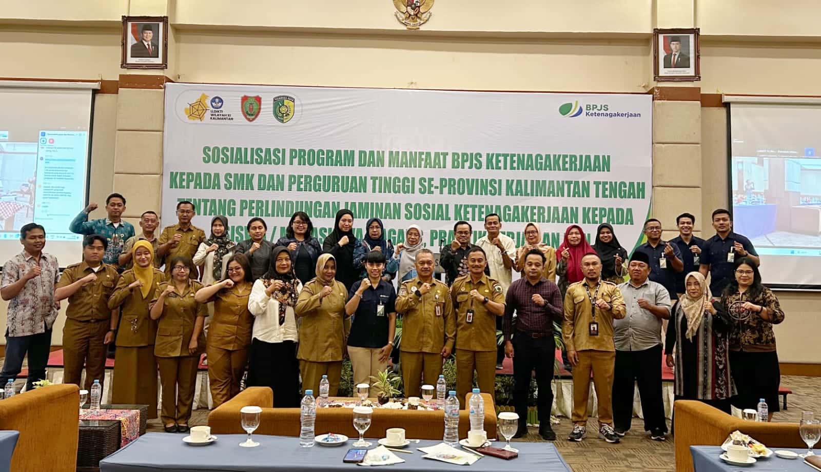 Kadisnakertrans Prov. Kalteng Jadi Narasumber Kegiatan Sosialisasi Program dan Manfaat BPJS Ketenagakerjaan