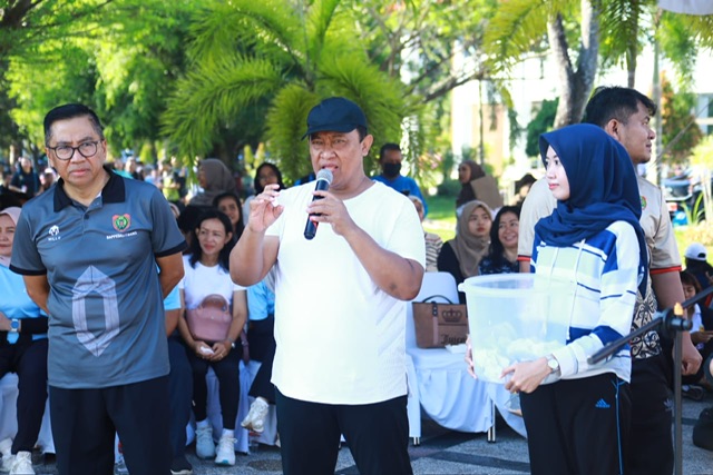 Wagub Kalteng Edy Pratowo Hadir dan Ikuti Senam Bersama