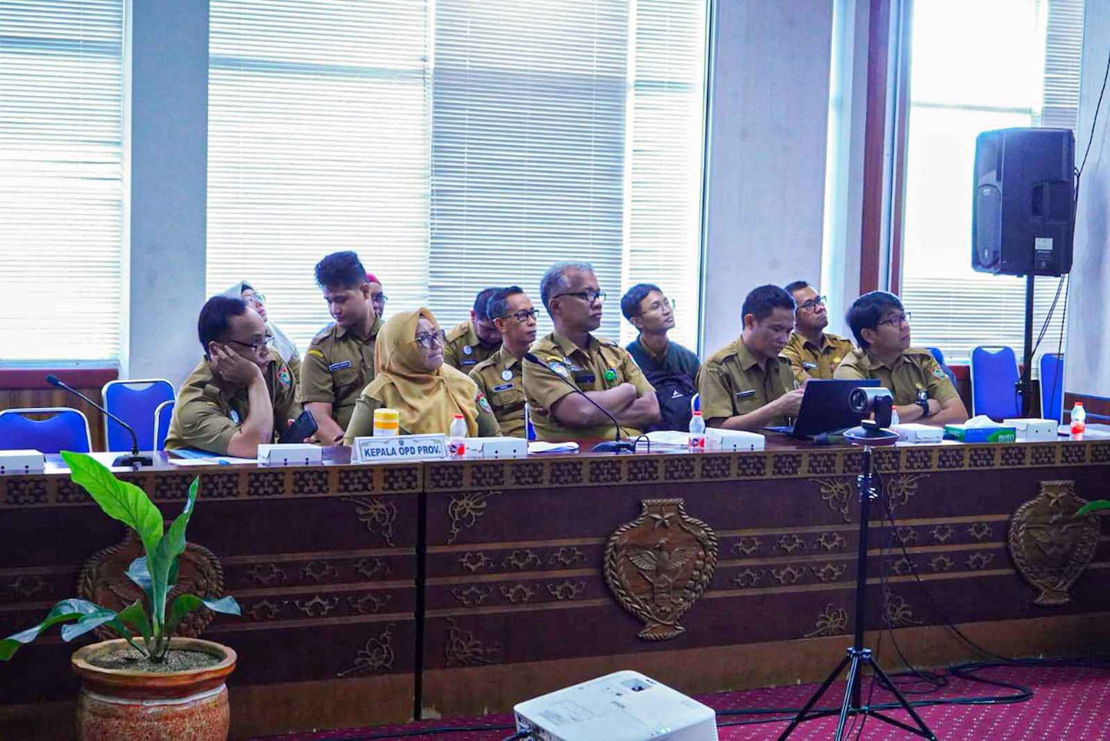 Asisten Adum Sunarti Hadiri Rakor dan Pemantauan Tindak Lanjut Penertiban Aset BMD