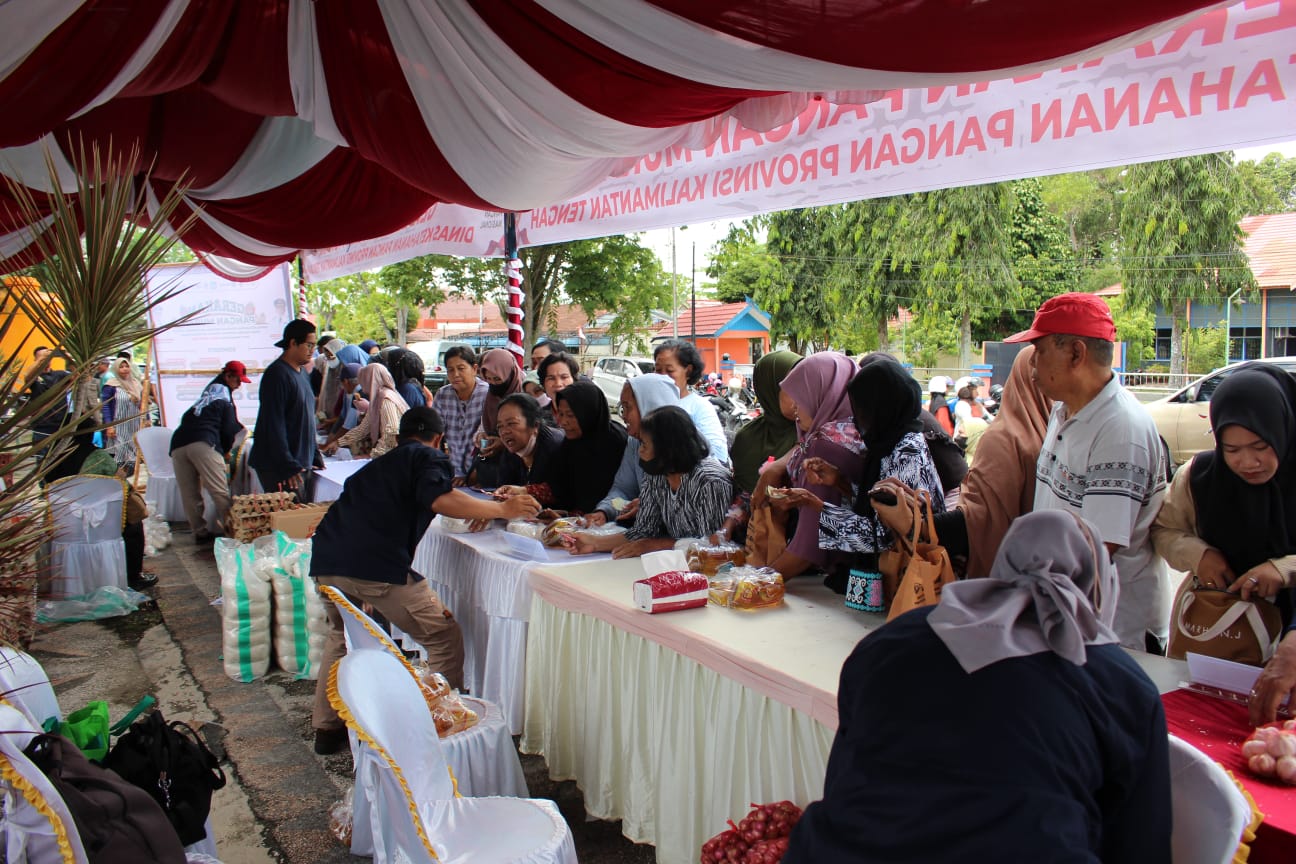 Dinas Ketahanan Pangan Prov. Kalteng Gelar Gerakan Pangan Murah