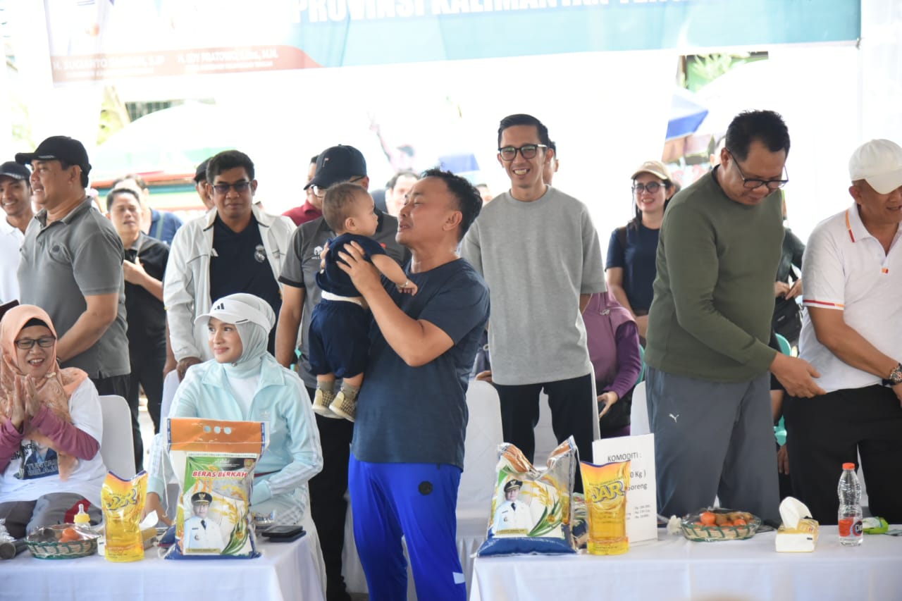 Gubernur Kalteng Sugianto Sabran Ikuti Senam Bersama