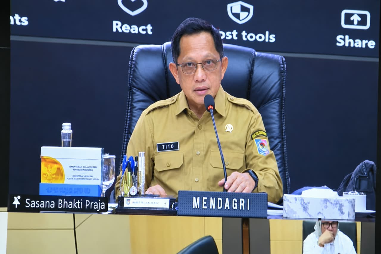Pemprov Kalteng Ikuti Rakor Pengendalian Inflasi Tahun 2026 Secara Virtual
