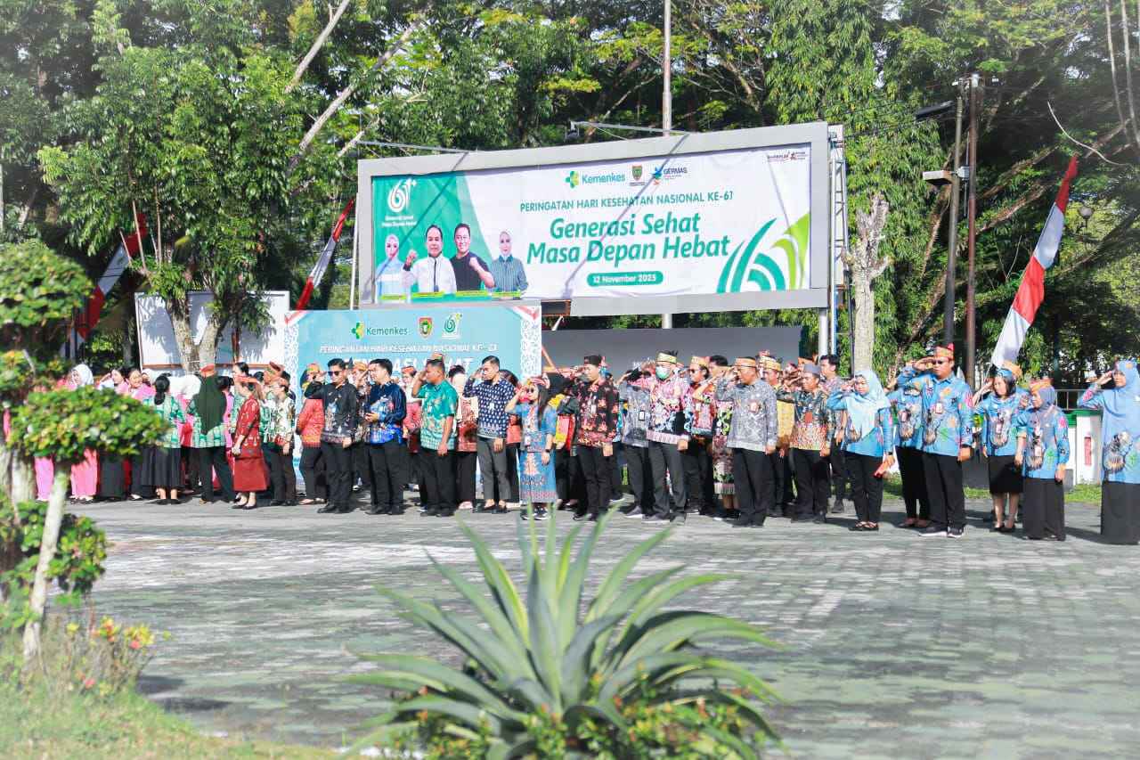 Gubernur Kalteng Agustiar Sabran Pimpin Upacara Peringatan HKN ke-61 Tahun 2025