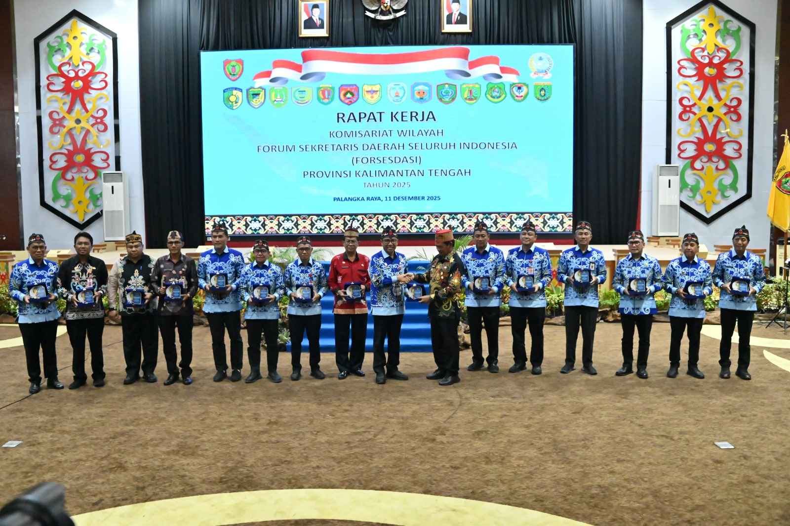 Plt. Sekda Prov. Kalteng Leonard S. Ampung Buka Rapat Kerja KOMWIL FORSESDASI Provinsi Kalteng