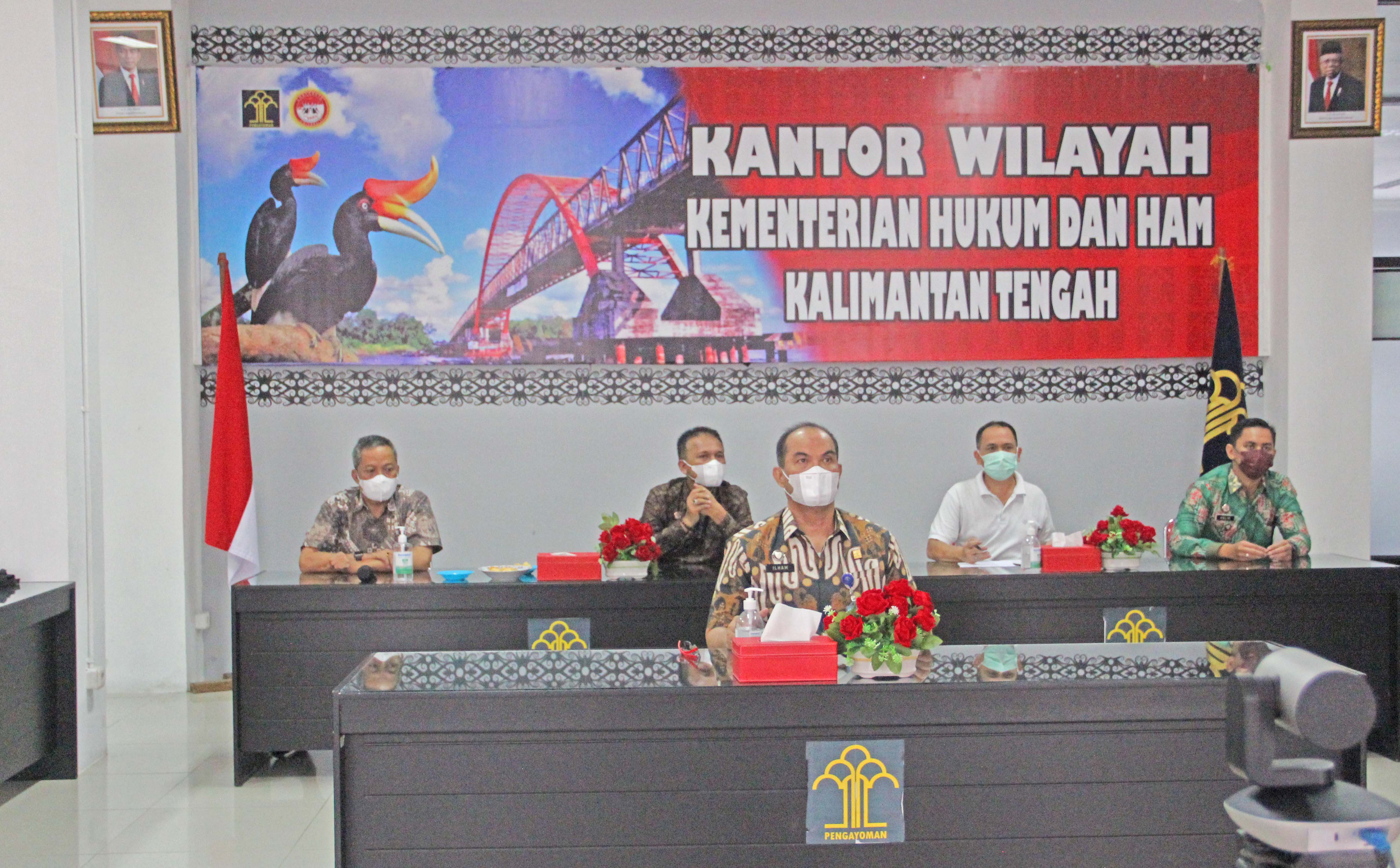 Dalam Rangka Pengendalian Covid-19 Sekjen Kemenkumham Gelar Telemedicine Kumham Menyapa