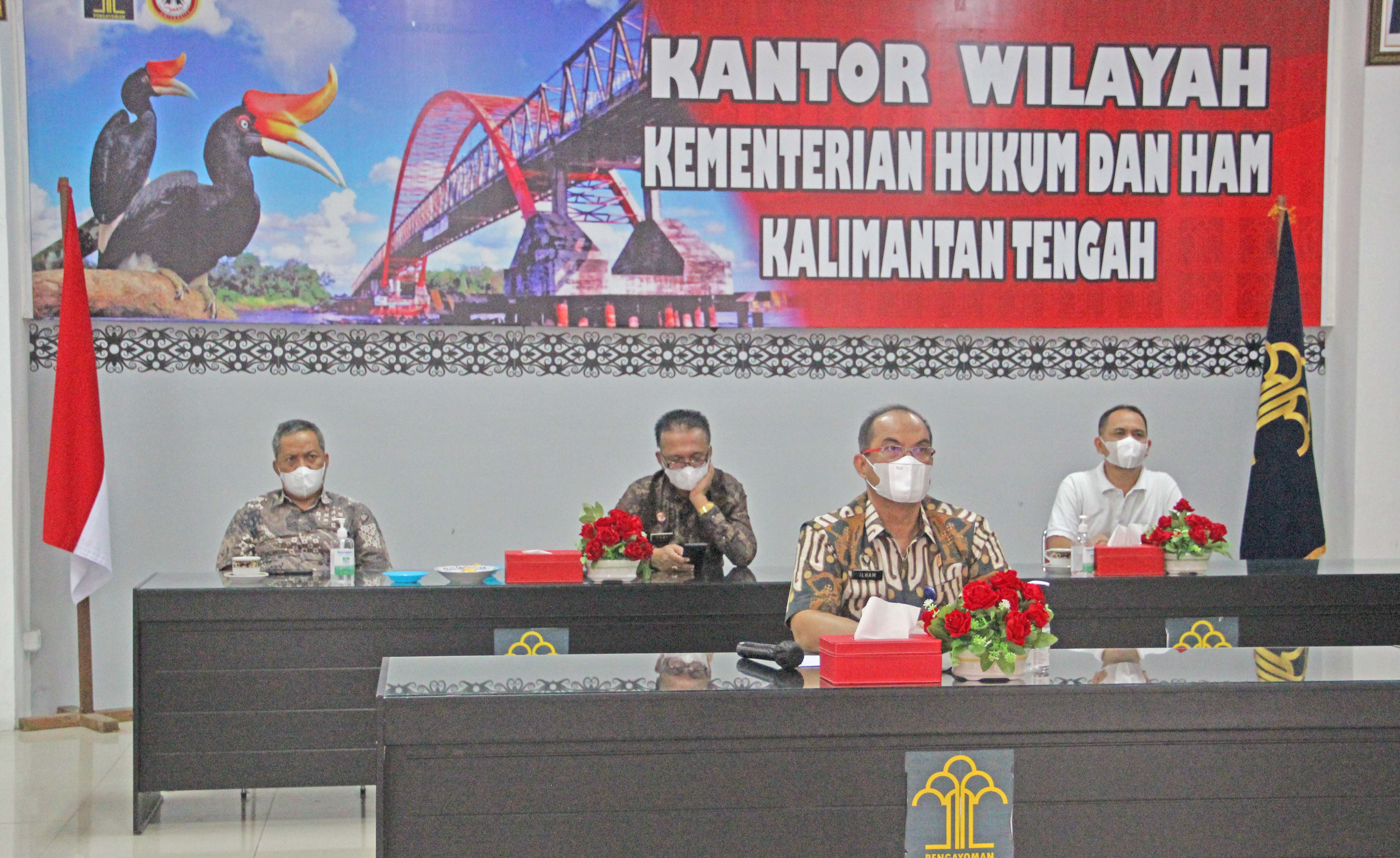 Dalam Rangka Pengendalian Covid-19 Sekjen Kemenkumham Gelar Telemedicine Kumham Menyapa