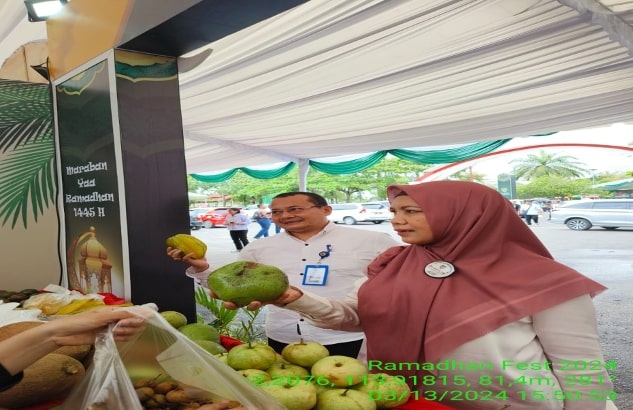 Dinas TPHP Prov. Kalteng Turut Dukung Kegiatan Gelar Pangan Murah di Acara Ramadhan Festival 1445 H