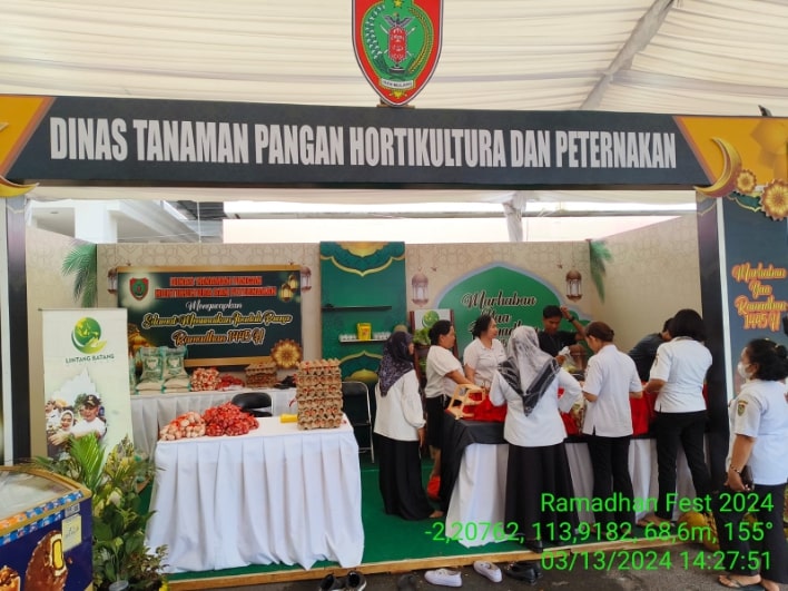 Dinas TPHP Prov. Kalteng Turut Dukung Kegiatan Gelar Pangan Murah di Acara Ramadhan Festival 1445 H