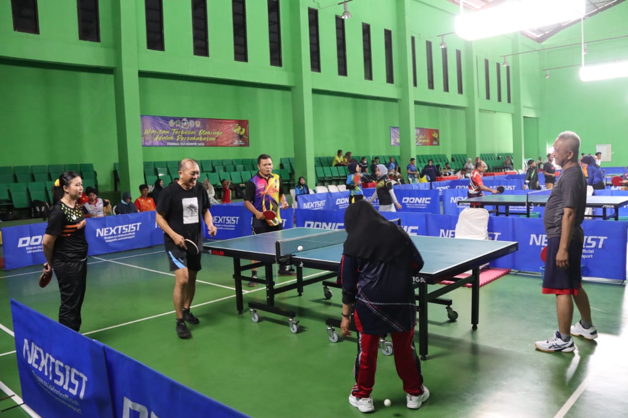 Para Atlet PORNAS XVI KORPRI Asal Kalteng Ikuti Technical Meeting dan Latihan di Venue