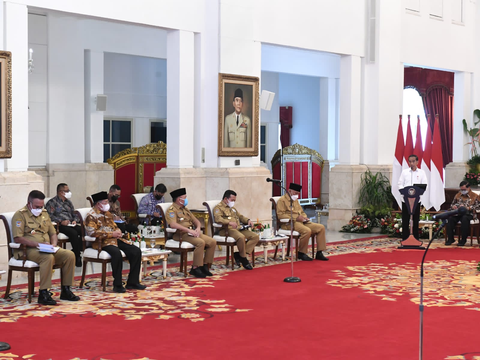 Gubernur Kalteng Sugianto Sabran Hadiri Langsung Pertemuan Presiden RI Joko Widodo Terkait Pengendalian Inflasi