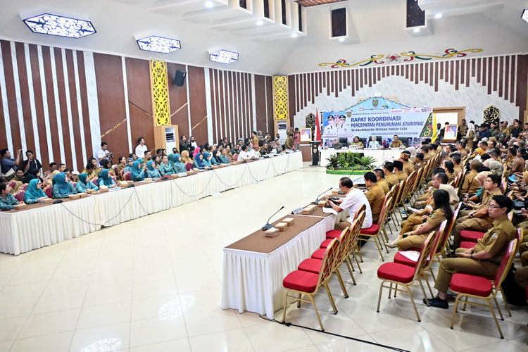 BAPPERIDA Prov. Kalteng Gelar Rakor Percepatan Penurunan Stunting se-Kalteng