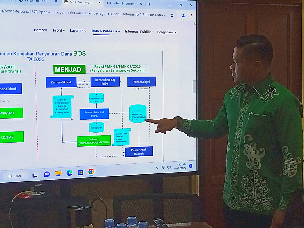 Plt. Kepala  Disdik Kalteng Muhammad Reza Prabowo Lakukan Pertemuan Dengan Kepala Ombudsman RI Perwakilan Kalteng Raden Biroum Bernardianto