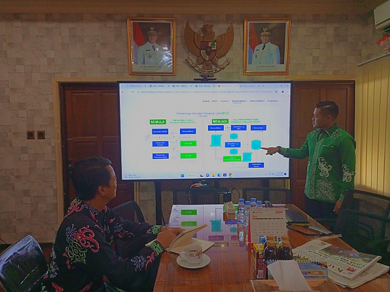 Plt. Kepala  Disdik Kalteng Muhammad Reza Prabowo Lakukan Pertemuan Dengan Kepala Ombudsman RI Perwakilan Kalteng Raden Biroum Bernardianto
