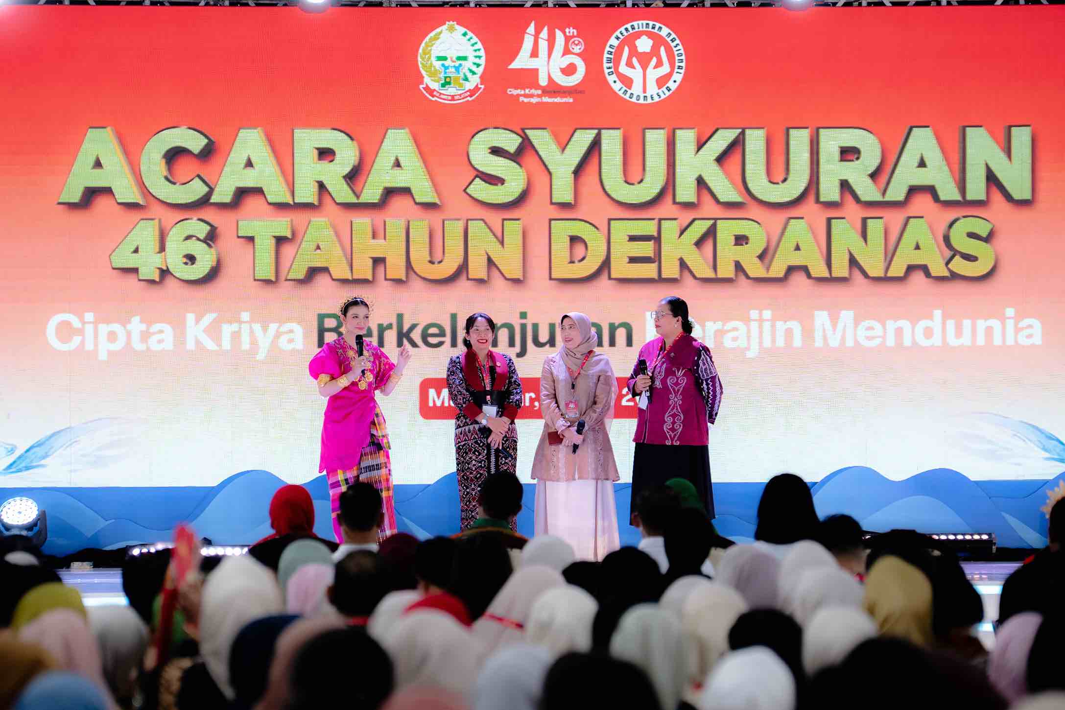 Puncak HUT Ke-46 Dekranas Dihadiri Ketua Dekranasda Kalteng Aisyah Thisia Agustiar Sabran