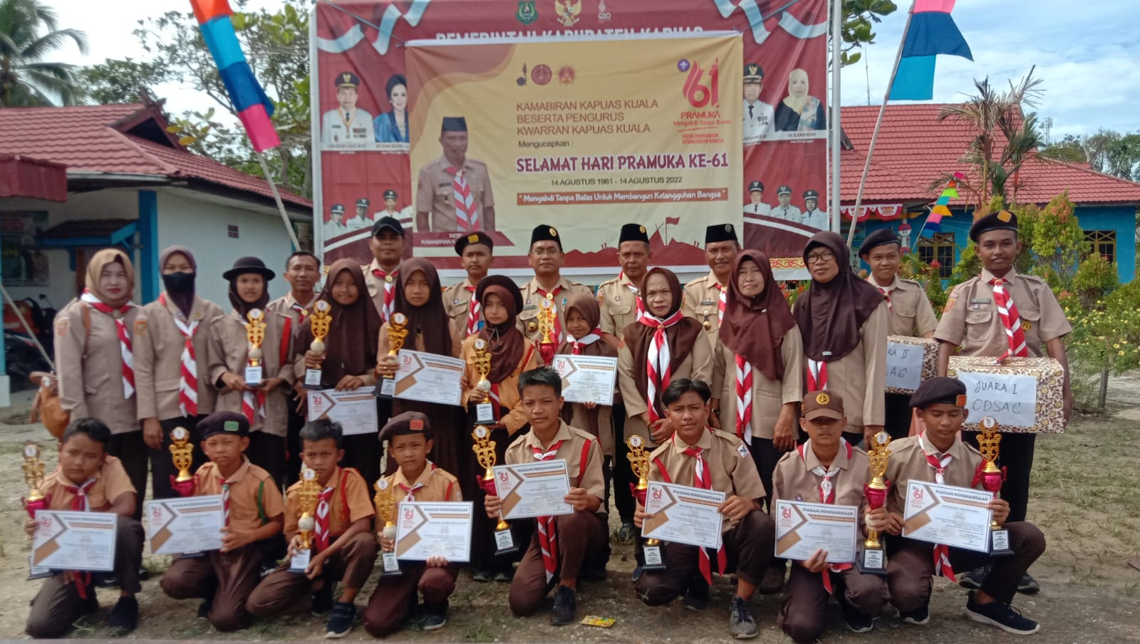 Upacara Bendera Peringati HUT ke-61 Gerakan Pramuka