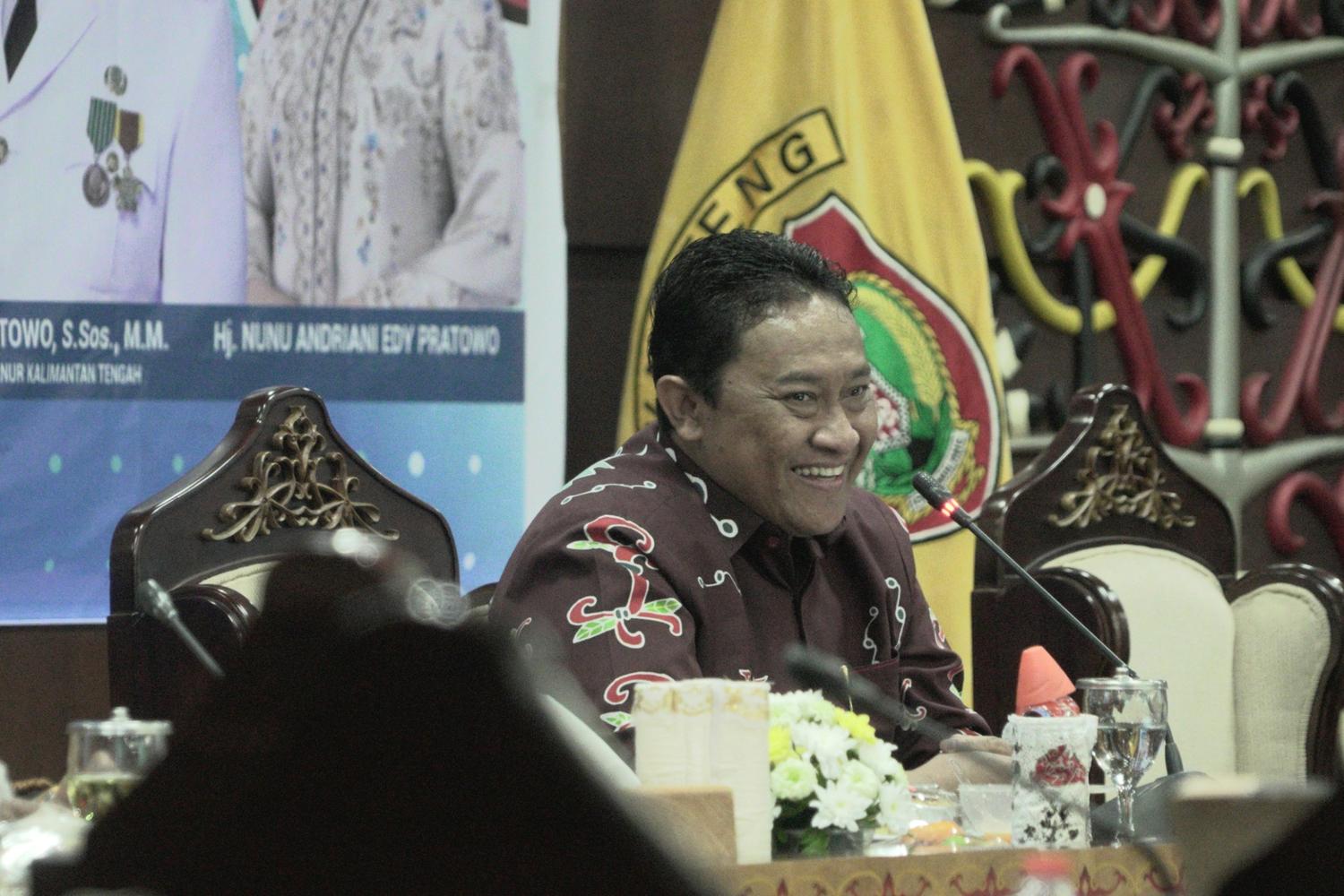 Wagub Kalteng Edy Pratowo Buka Pertemuan Bidang TPPS Provinsi Kalteng