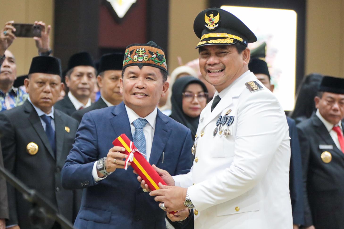 Gubernur Kalteng Agustiar Sabran Lantik Bupati dan Wakil Bupati Barito Utara Masa Jabatan 2025–2030