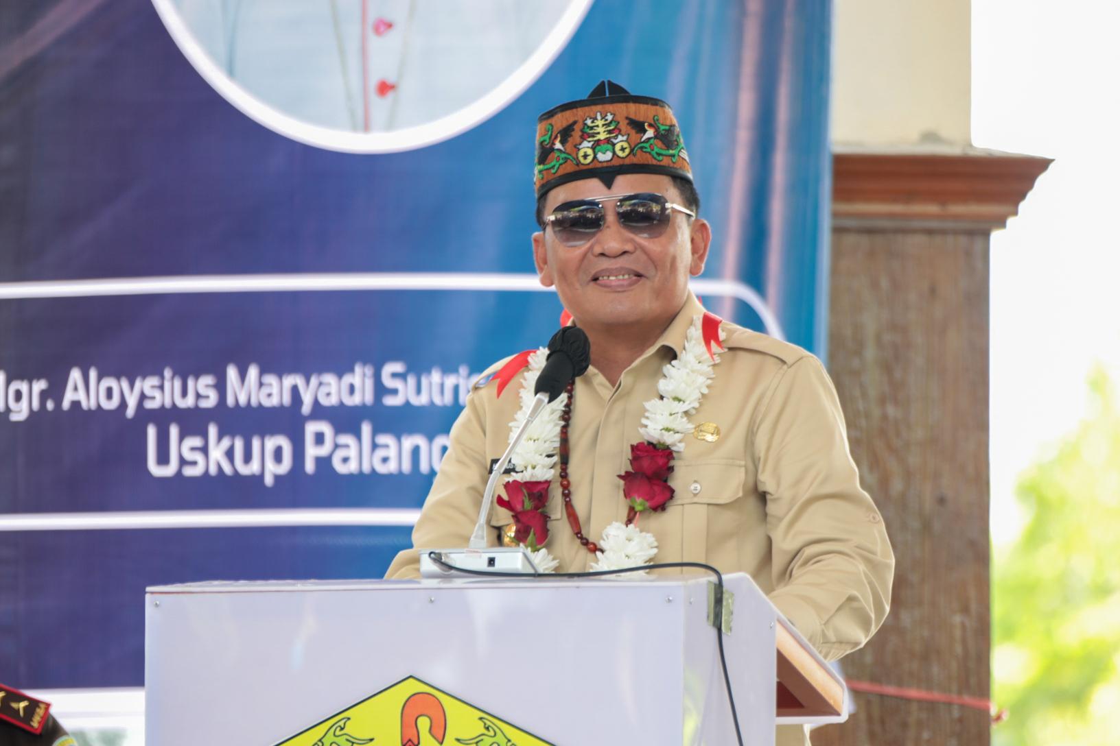 Gubernur Kalteng Agustiar Sabran Resmikan Bangunan Jalan Salib dan Menandatangani Prasasti Jalan Salib