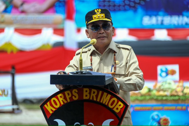 Gubernur Kalteng Agustiar Sabran Hadiri Syukuran HUT ke-80 Korps Brimob Polri