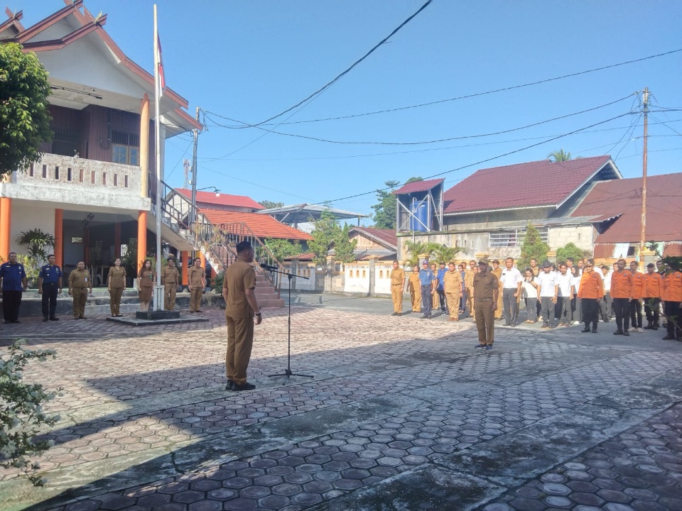 Kalaksa BPBPK Prov. Kalteng Ahmad Toyib Pimpin Apel Besar dan Halal Bi Halal 1 Syawal 1445 H
