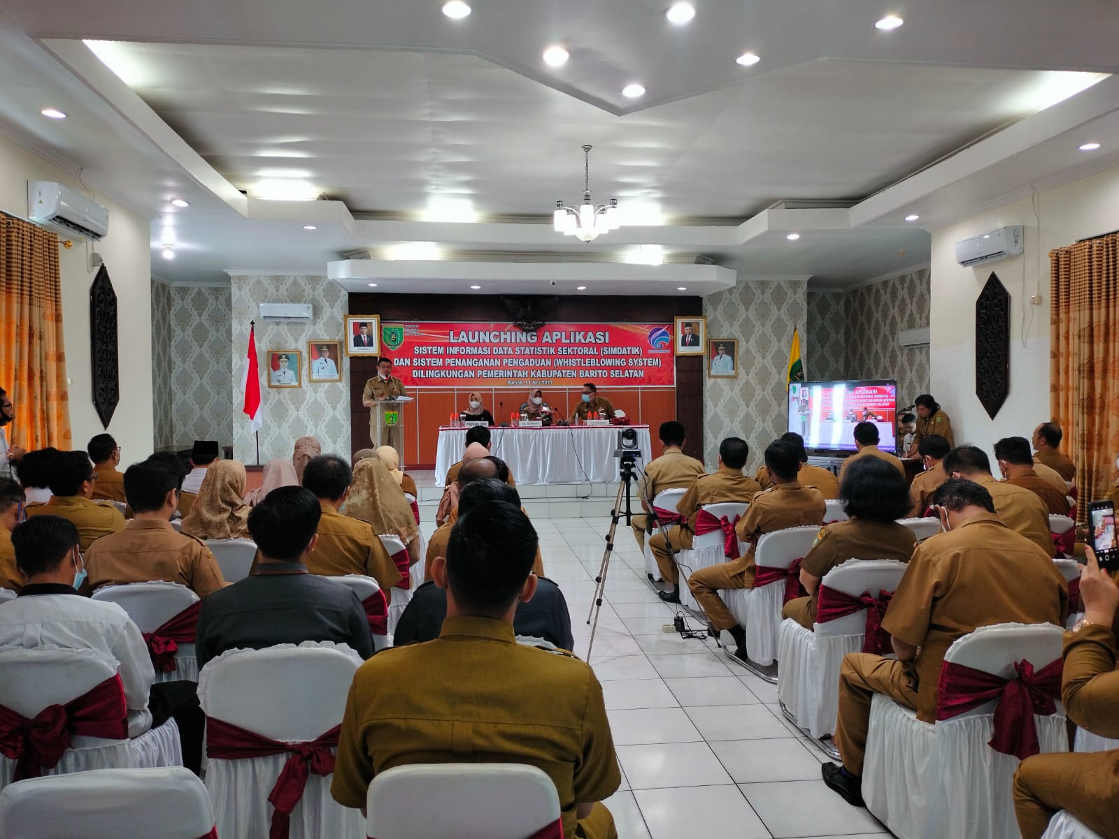 Launching Aplikasi SIMDATIK Dan Whistleblowing System Di Lingkungan Barsel