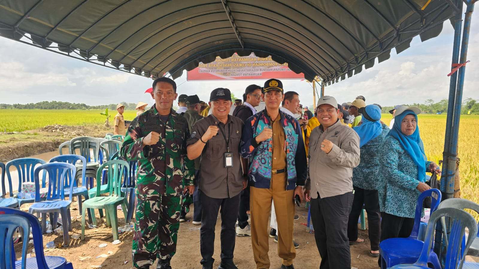 Dinas Ketahanan Pangan Prov. Kalteng Terus Kawal Panen Raya