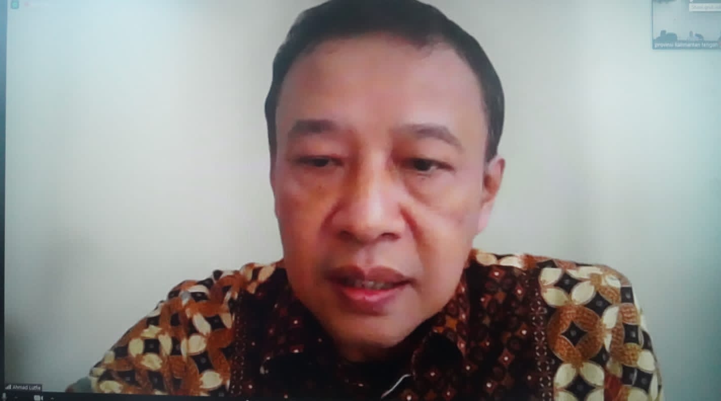 Asisten Ekbang Sri Widanarni Hadiri Audiensi Pembangunan Pembentukan KDEKS Prov. Kalteng