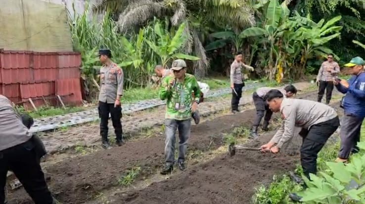 Dinas TPHP Kalteng Fasilitasi Dikbangspes Polri untuk Optimalisasi Lahan Hortikultura