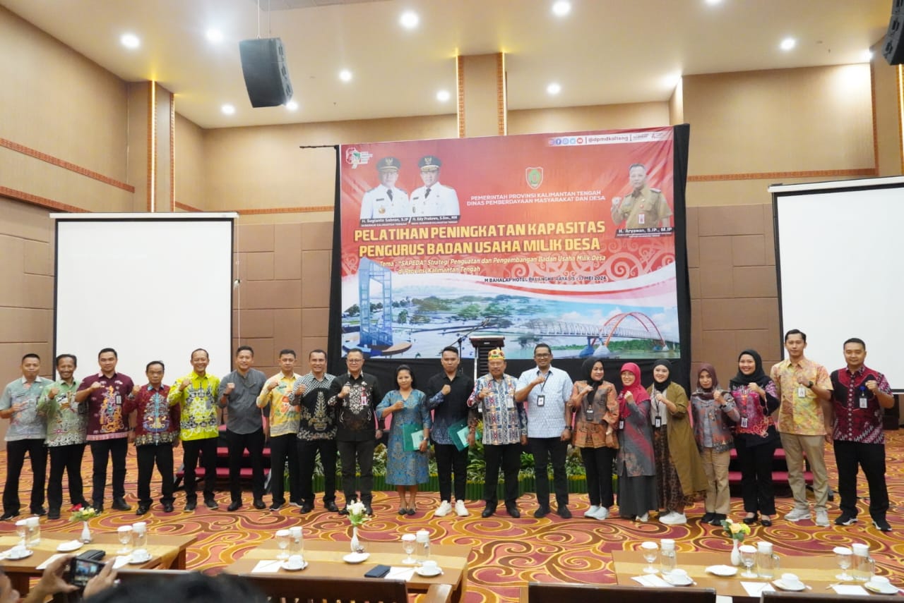 Sekda Nuryakin Buka Pelatihan Pengelolaan Keuangan BUMDes Tingkat Prov. Kalteng