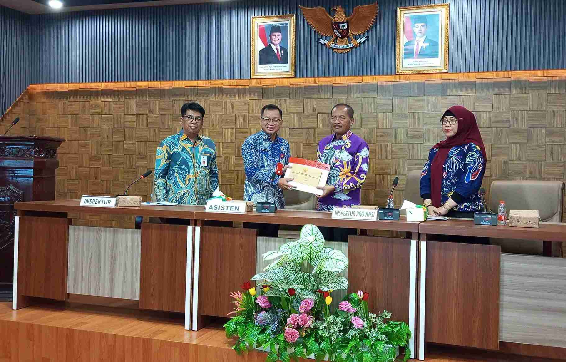 Inspektur Daerah Prov. Kalteng Saring Pimpin Entry Meeting Pengawasan Umum dan Teknis
