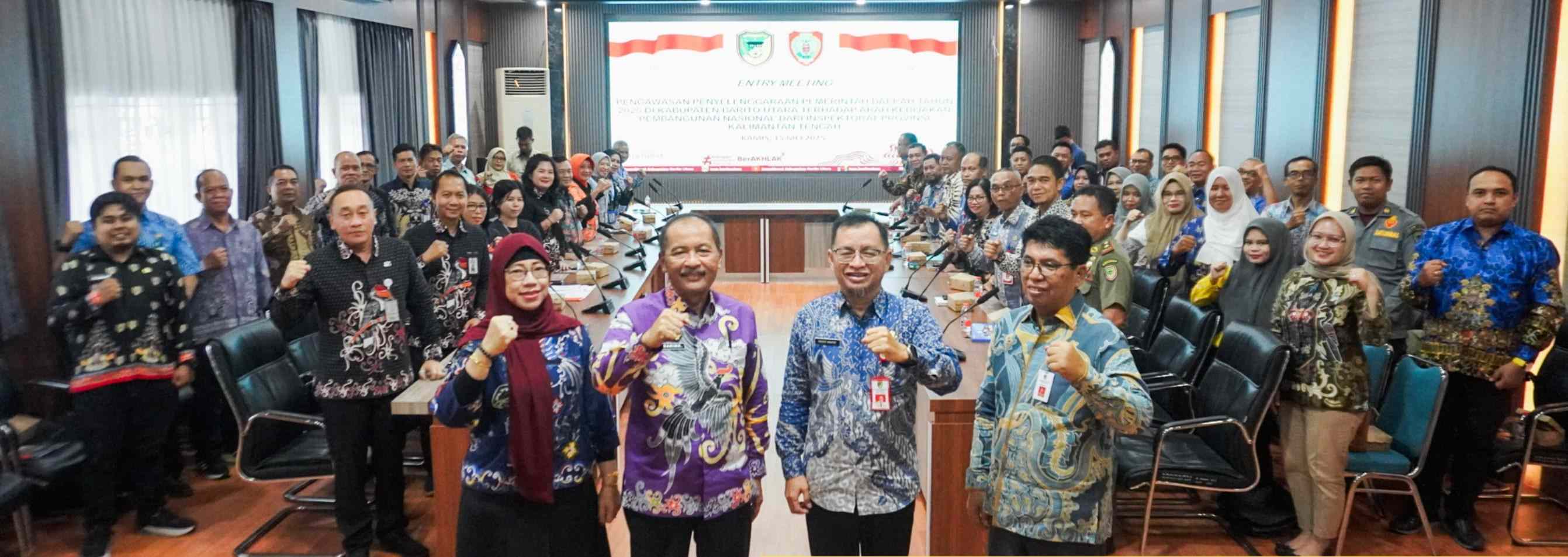 Inspektur Daerah Prov. Kalteng Saring Pimpin Entry Meeting Pengawasan Umum dan Teknis