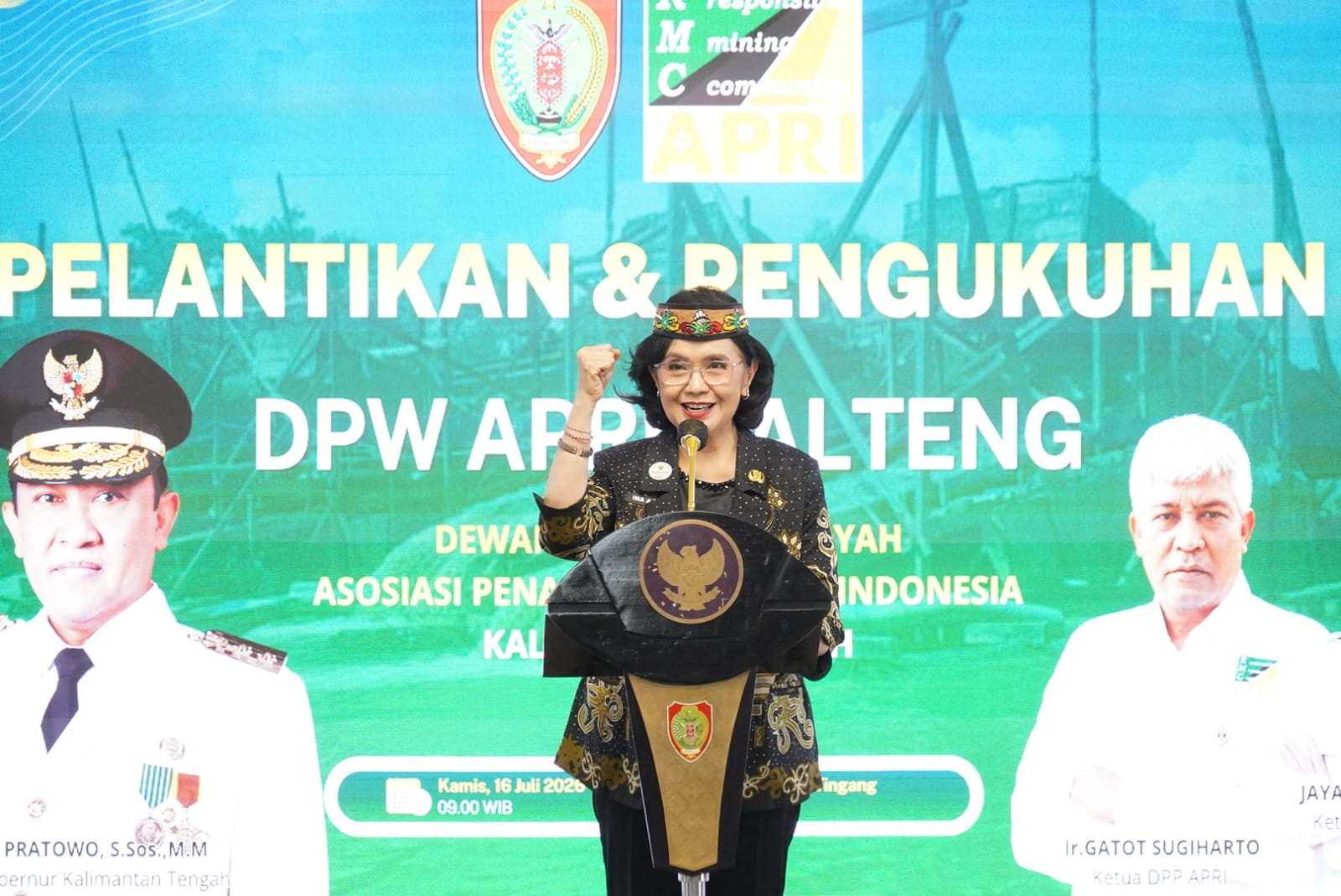 Gubernur Kalteng Agustiar Sabran Hadiri Pelantikan dan Pengukuhan DPW APRI Kalteng