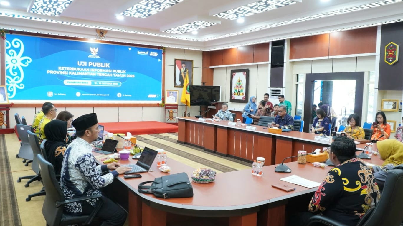 Komisi Informasi Prov. Kalteng Gelar Tahapan Presentasi Monev Keterbukaan Informasi Publik