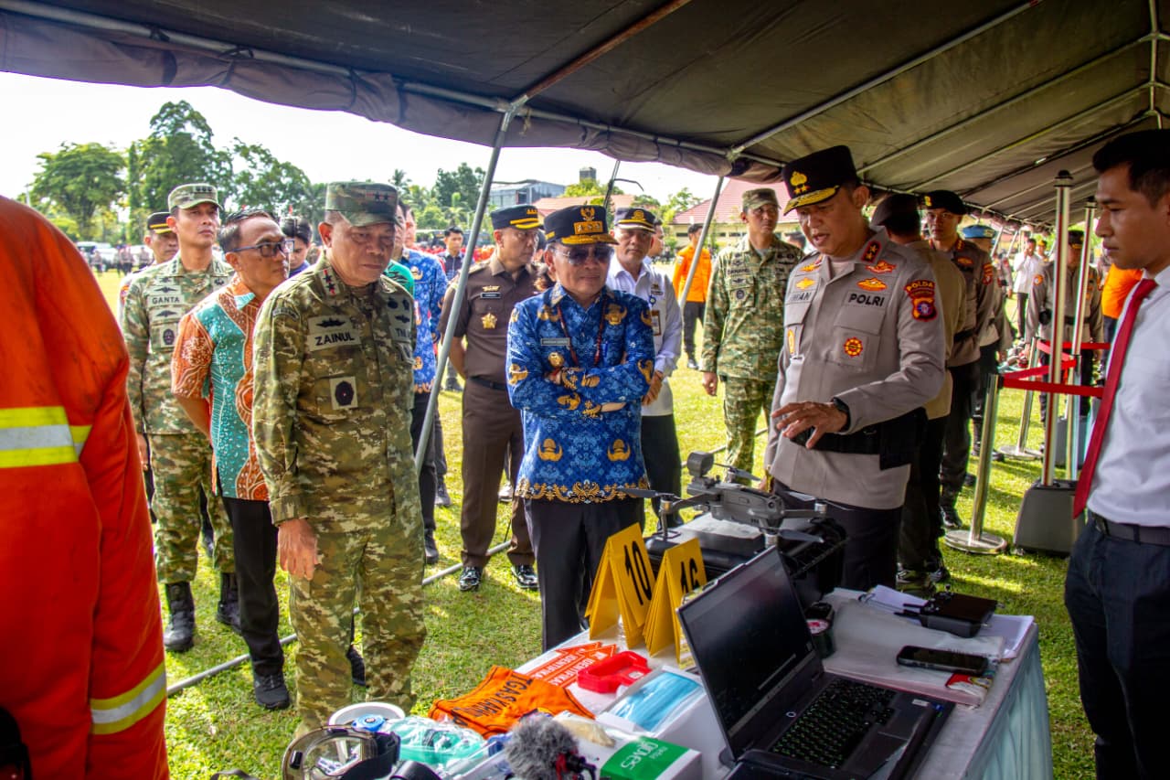 Gubernur Kalteng Agustiar Sabran, Pimpin Apel Kesiapsiagaan Penanggulangan Karhutla 2026