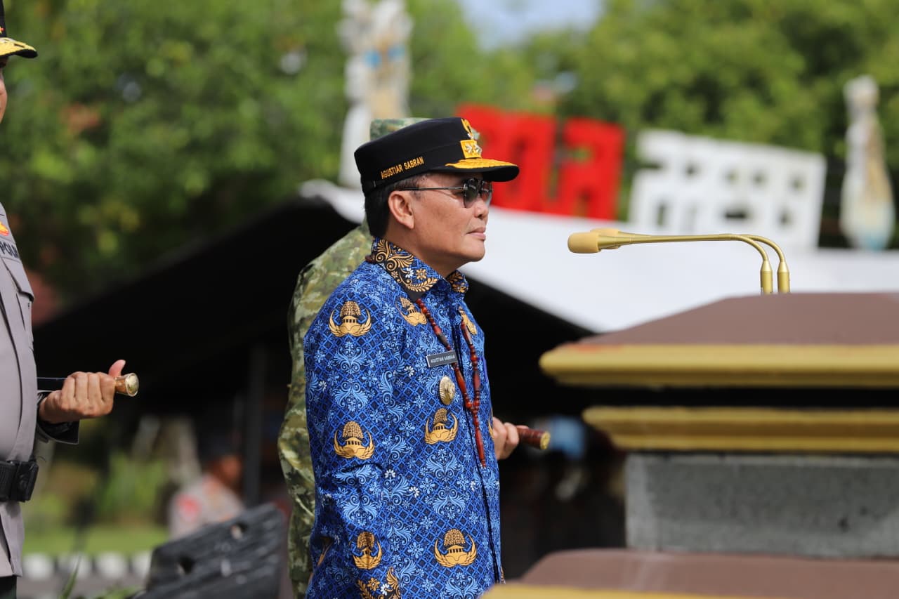 Gubernur Kalteng Agustiar Sabran, Pimpin Apel Kesiapsiagaan Penanggulangan Karhutla 2026
