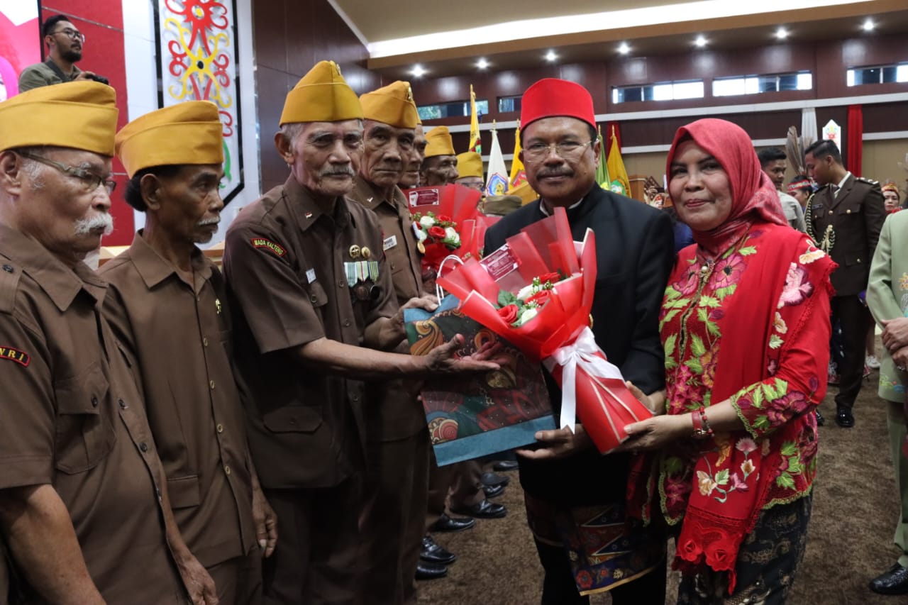 Peringati HUT ke-78 Kemerdekaan RI, Wagub Kalteng Edy Pratowo Gelar Ramah Tamah Dengan Para Pejuang/Veteran, Wredatama dan Warakawuri
