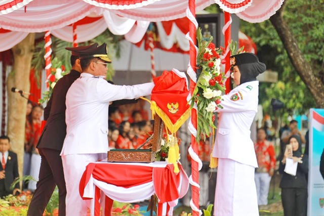 Gubernur Kalteng Agustiar Sabran Pimpin Upacara Peringatan HUT ke-80 Kemerdekaan Republik Indonesia