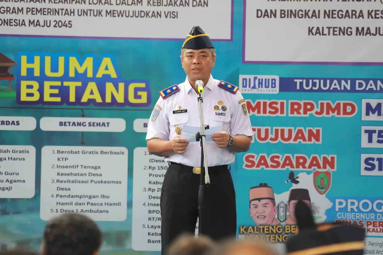 Wagub Kalteng Edy Pratowo Hadiri Peringatan Hari Perhubungan Nasional Tingkat Prov. Kalteng
