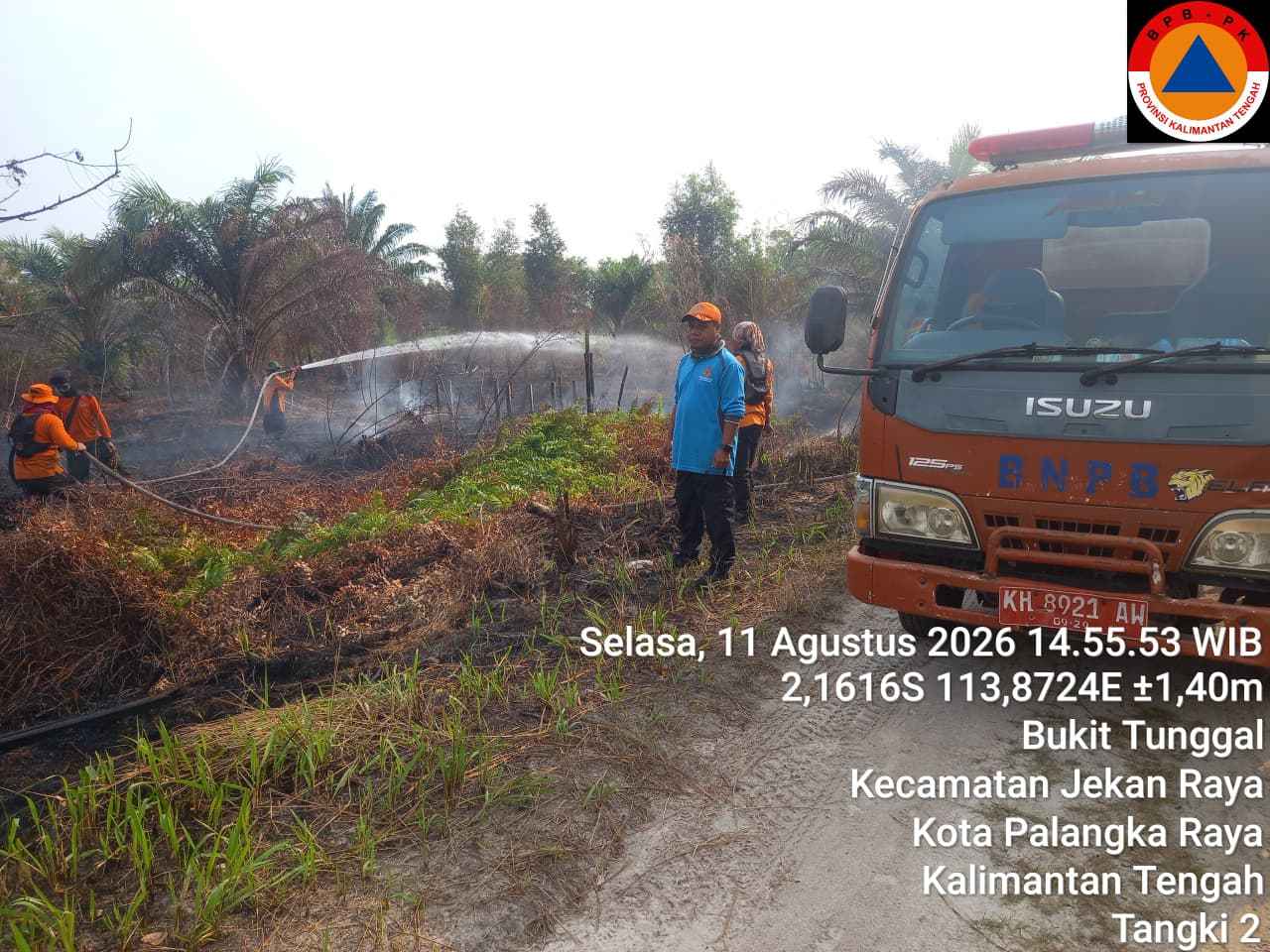 BPBD Kalteng dan Tim Gabungan Intensifkan Penanganan Karhutla