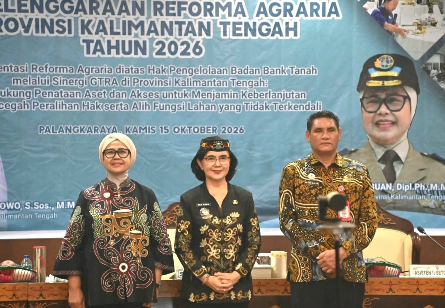 Sekda Kalteng Linae Victoria Aden Wakili Gubernur Agustiar Sabran pada Rakor Akhir GTRA Tahun 2026